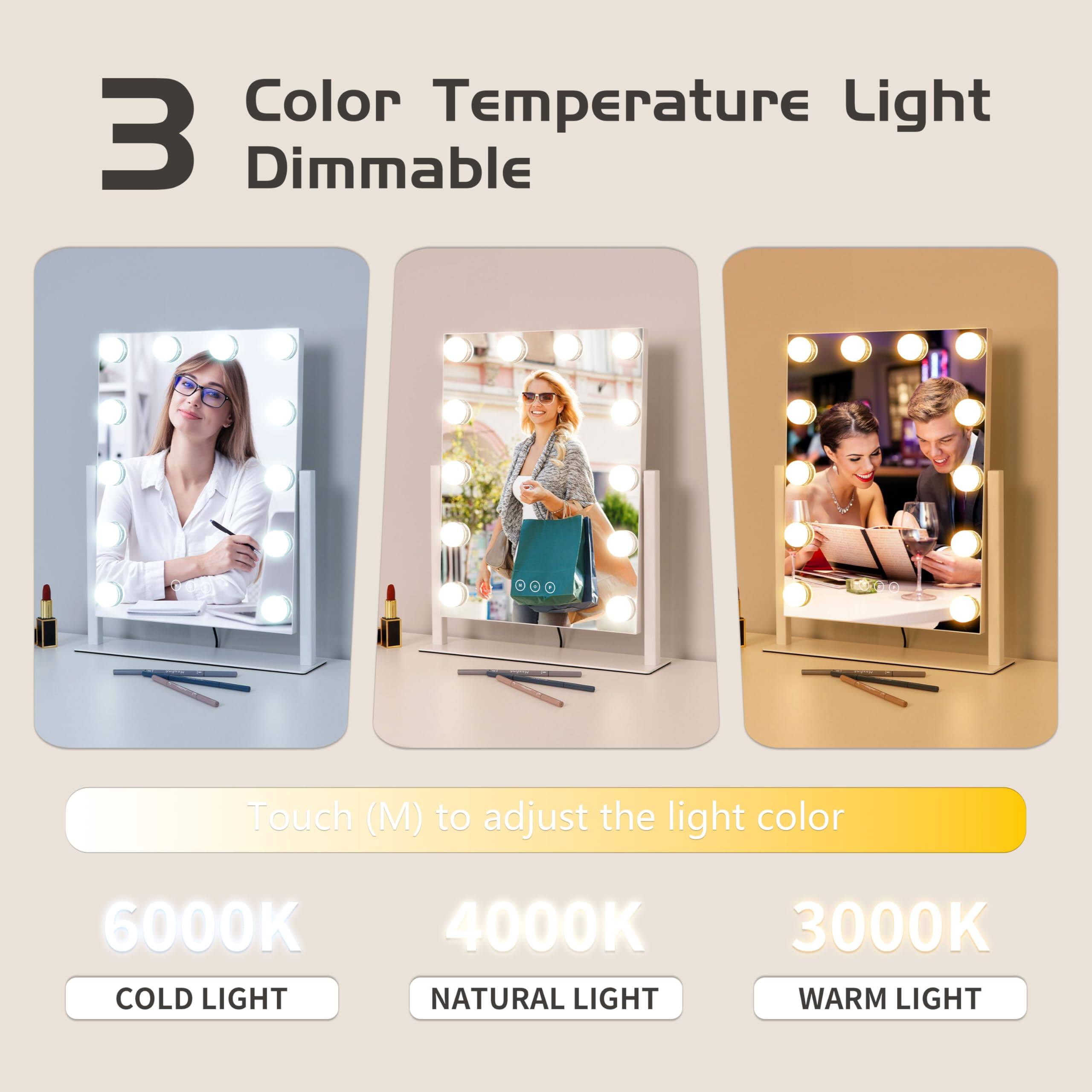 3 Color Temperature Light Dimmable

Touch (M) to adjust the light color

6000K COLD LIGHT

4000K NATURAL LIGHT

3000K WARM LIGHT