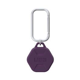 UAG - AirTag Case w/ Carabiner Attachment for Keys, Backpacks, Pets - Rugged Protective Cover Holder - Deep Purple Synth