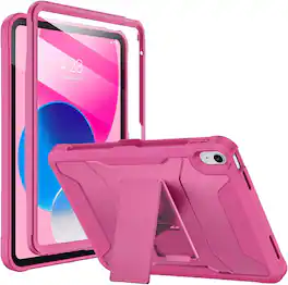 VIKESI - Protective Case for iPad (A16) 11–inch & iPad 10th Gen 10.9 –inch – Shockproof Design with Built-in Screen Guard - Reddish Violet