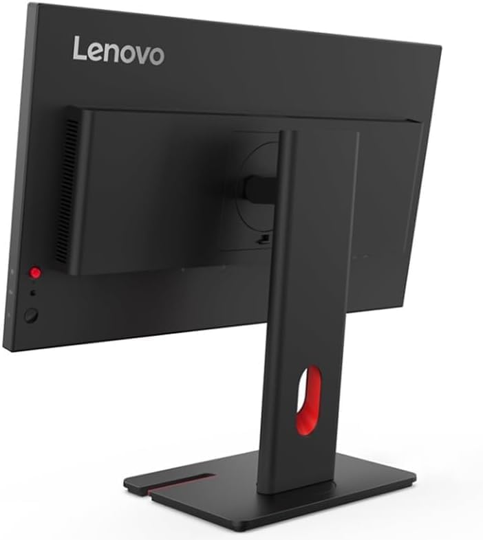 Alt View 2. Lenovo - Lenovo ThinkVision 24" FHD IPS, Anti-Glare, Flicker-Free, VESA Mount (100mm), VGA, HDMI & w/DKZ Hub, Black Color - 2Pack - Black.