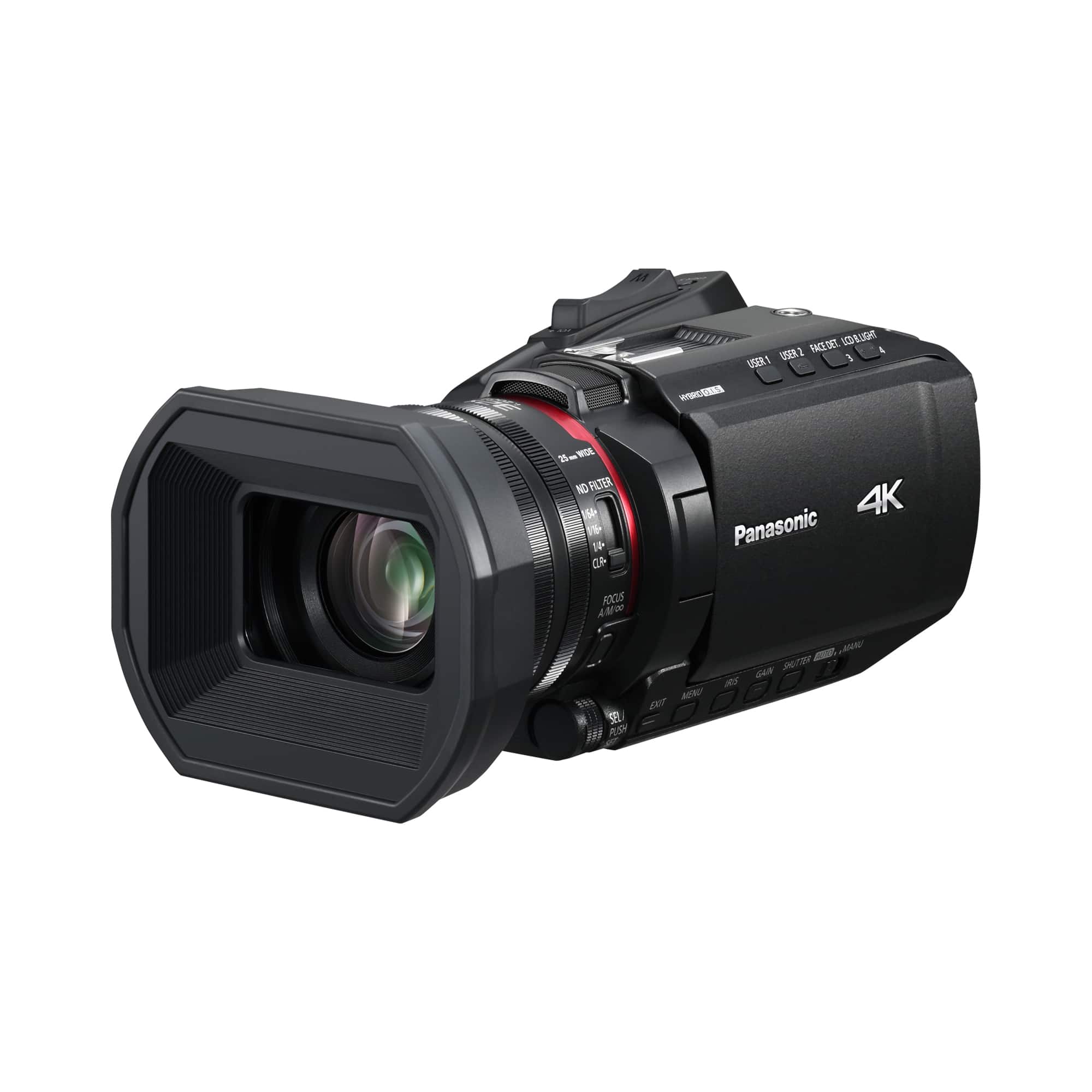 Panasonic - HC-X1200 4K Camcorder with 24X Optical Zoom - Black - Angle_Zoom