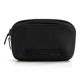 Bagsmart - Travel Toiletry Bag, Waterproof Hanging Cosmetic Organizer with Wet Pouch, Compact Grooming Kit for Men and Women - Black