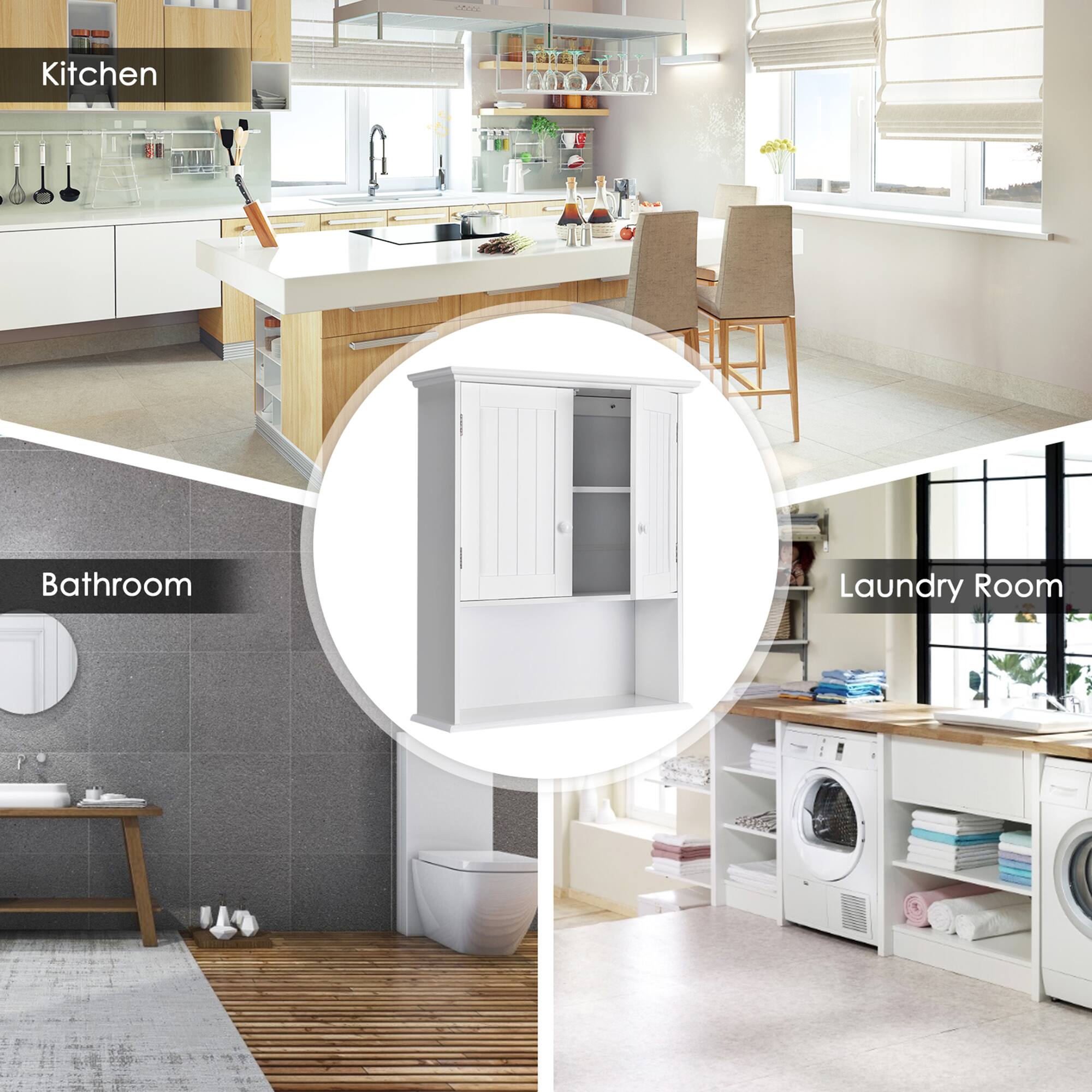 Kitchen  
Bathroom  
Laundry Room