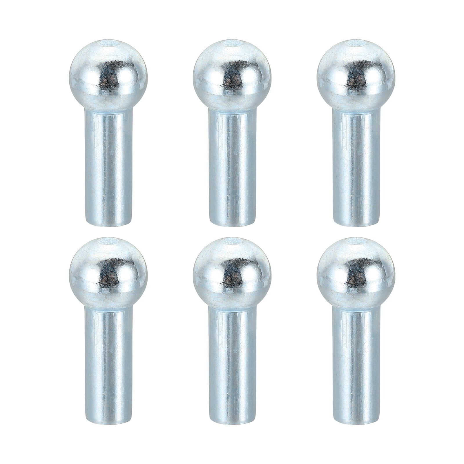 Unique Bargains - 6pcs Gym Wire Rope Sphere Head Stopper, Cable Ball Stopper for 5mm Cable Gym Machine Replacement End - Silver