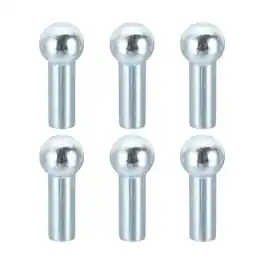 Unique Bargains - 6pcs Gym Wire Rope Sphere Head Stopper, Cable Ball Stopper for 5mm Cable Gym Machine Replacement End - Silver