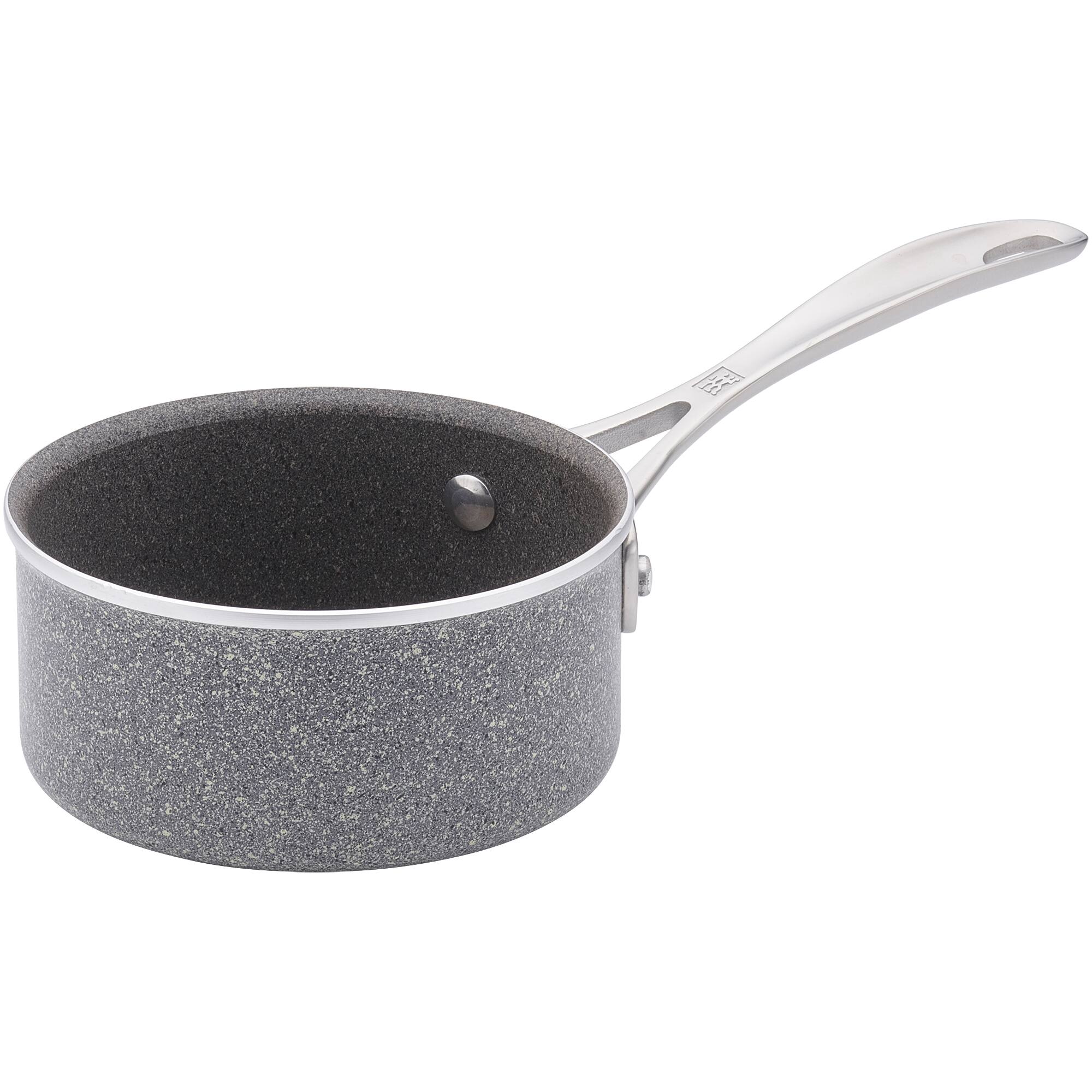 Alt View 1. ZWILLING - ZWILLING Vitale 1-qt Aluminum Nonstick Saucepan with Lid - Gray.
