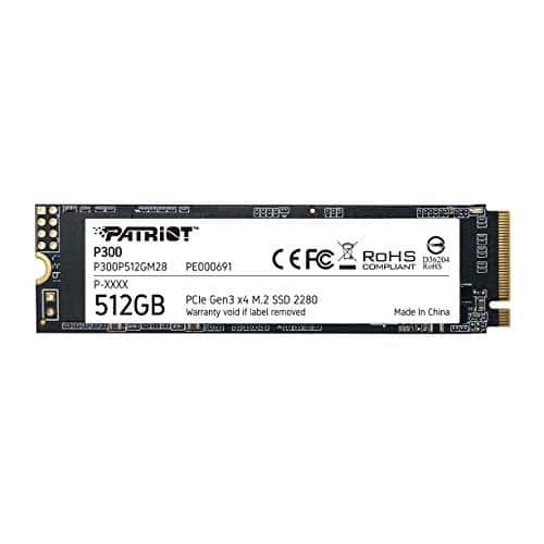 内蔵型SSD PATRIOT P300 1TB M.2 SSD Patriot P300 M.2 2280 1TB PCIe Gen3 x4, NVMe 1.3 Internal Solid