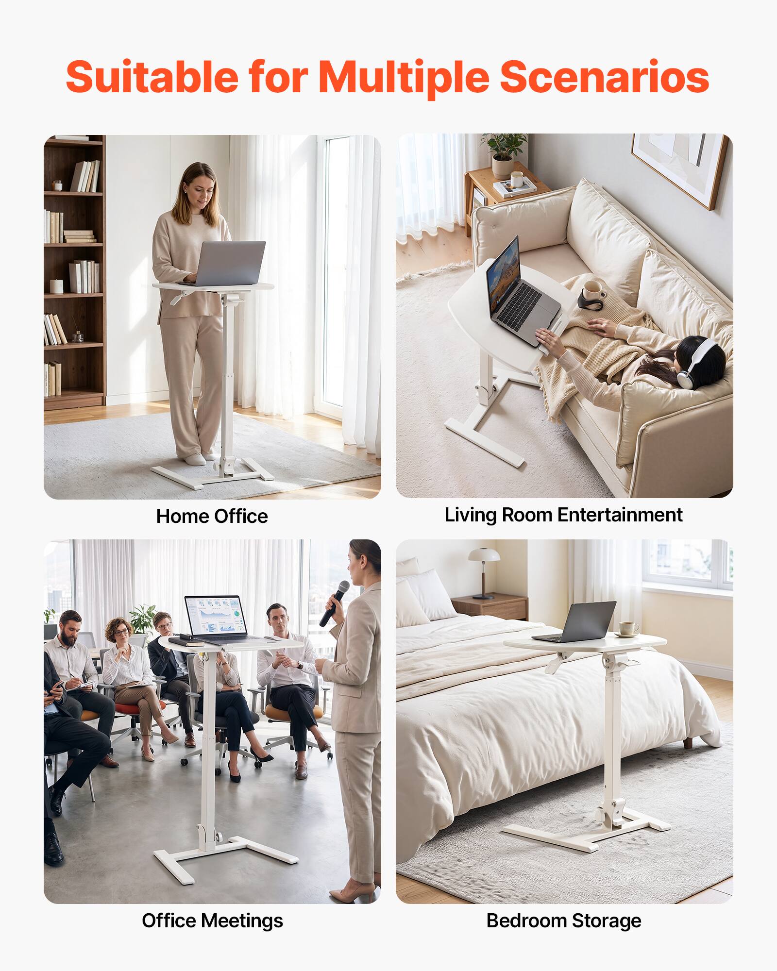 Suitable for Multiple Scenarios

- Home Office
- Living Room Entertainment
- Office Meetings
- Bedroom Storage