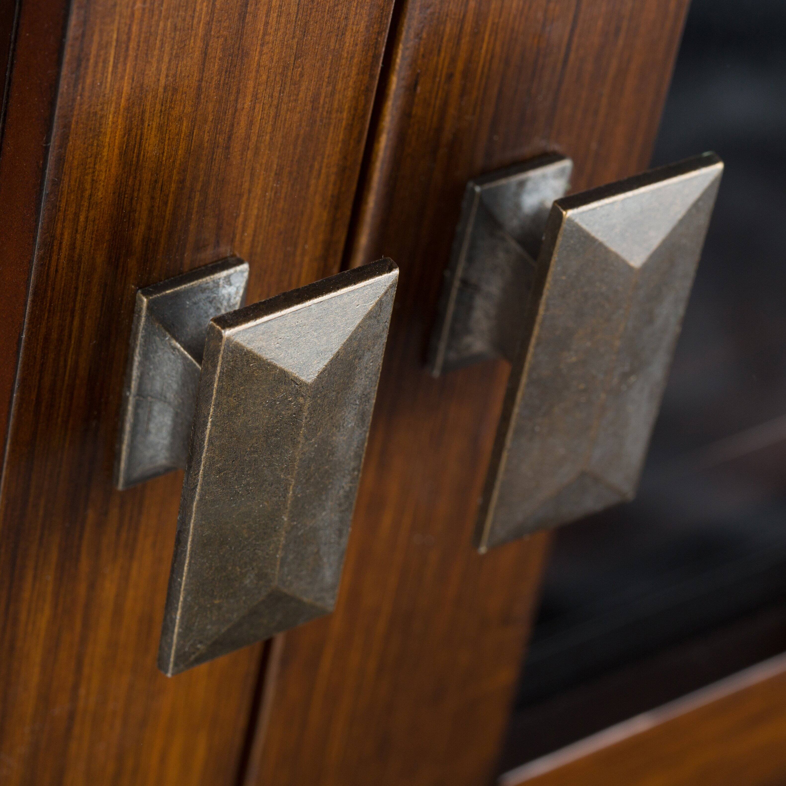 Alt View 13. Simpli Home - Artisan Low Storage Cabinet - Russet Brown.