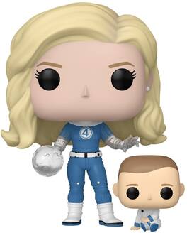 Funko - POP! & Buddy: Fantastic Four: First Steps - Invisible Woman & Franklin - COLLECTIBLES - Multicolor
