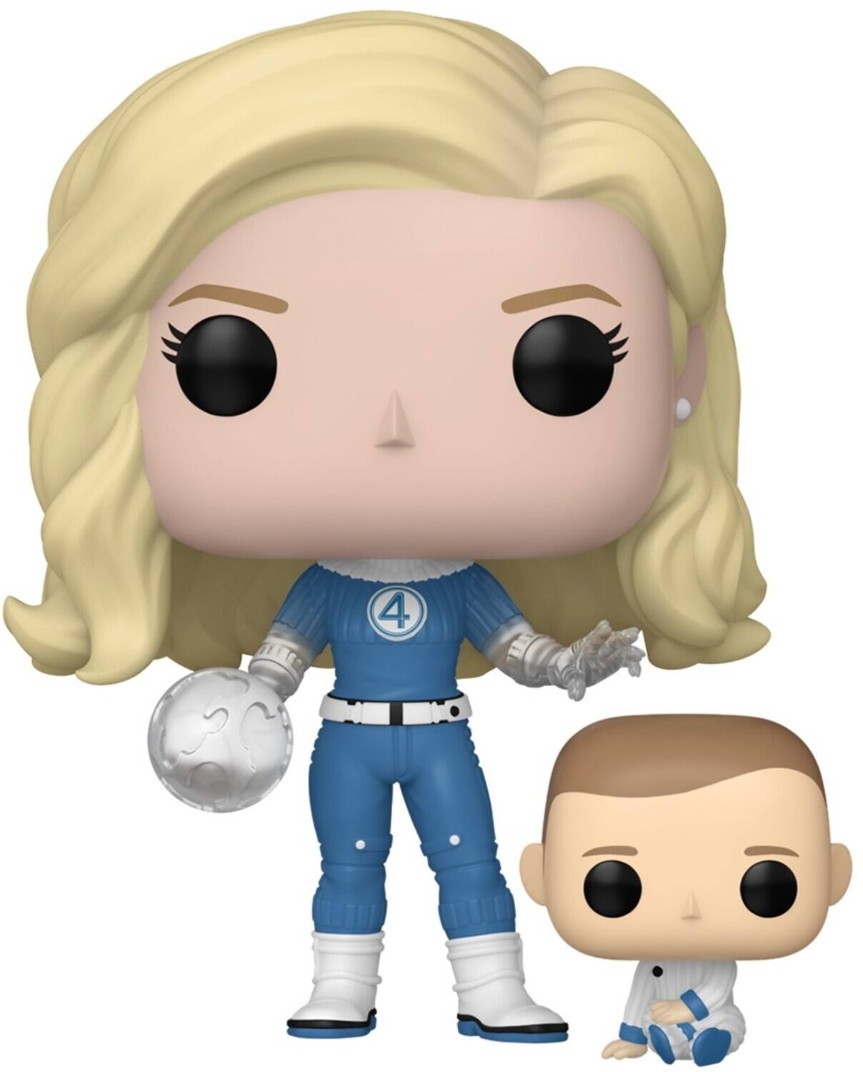 Front. Funko - Funko POP! & Buddy: Fantastic Four: First Steps - Invisible Woman & Franklin - Collectibles - Multicolor.
