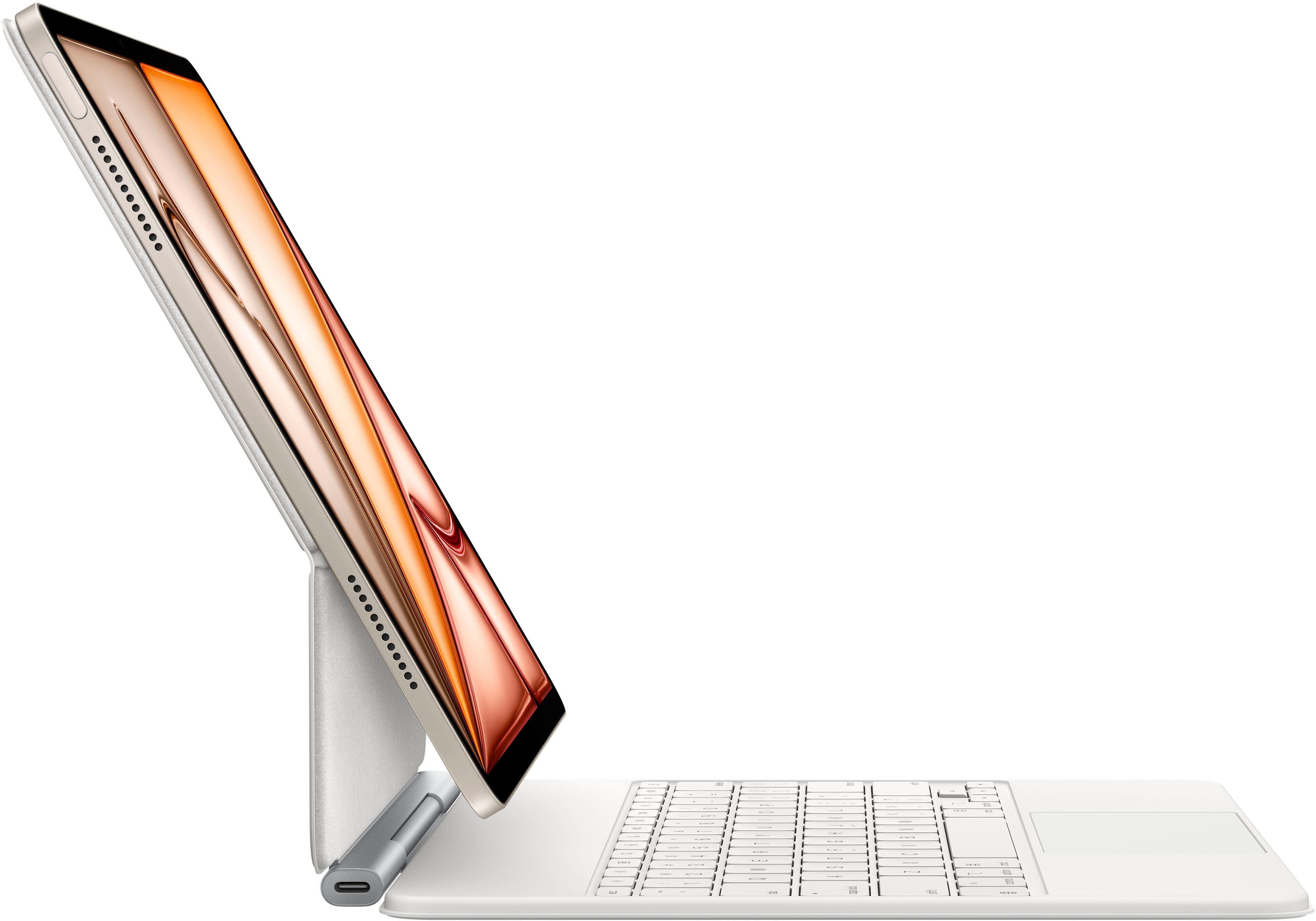 Alt View 3. Apple - Magic Keyboard for iPad Air 13-inch (M3) - White.