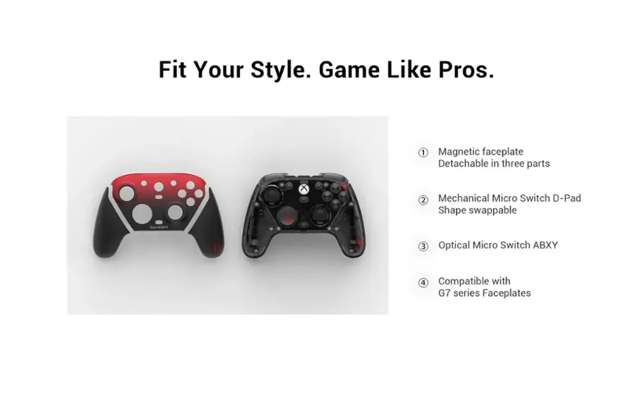 GameSir G7 Pro シャドウエンバー ゲーミングコントローラー GameSir G7 Pro Tri-Mode Xbox & PC Controller | Wireless Gaming