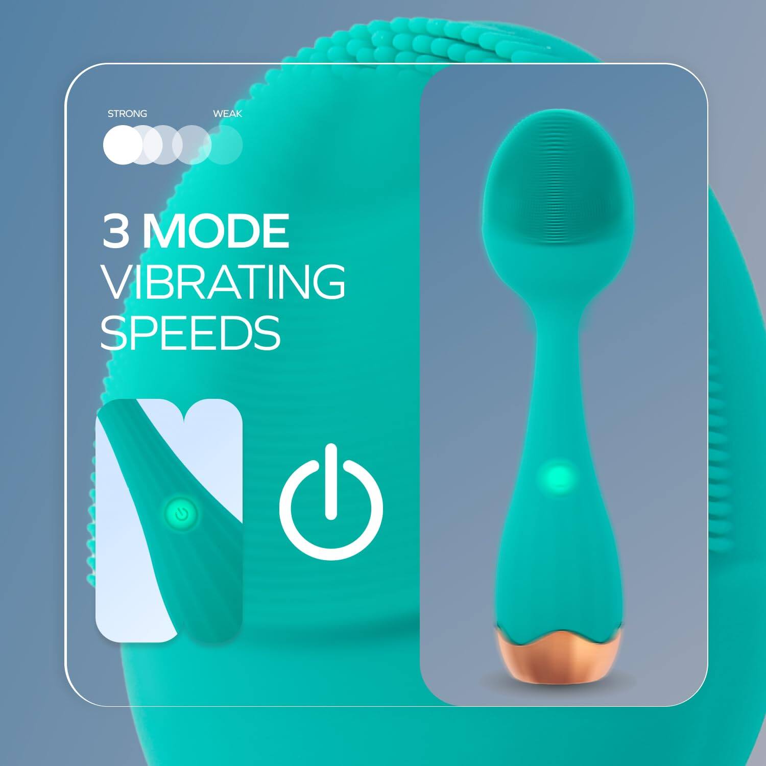 STRONG WEAK

3 MODE VIBRATING SPEEDS