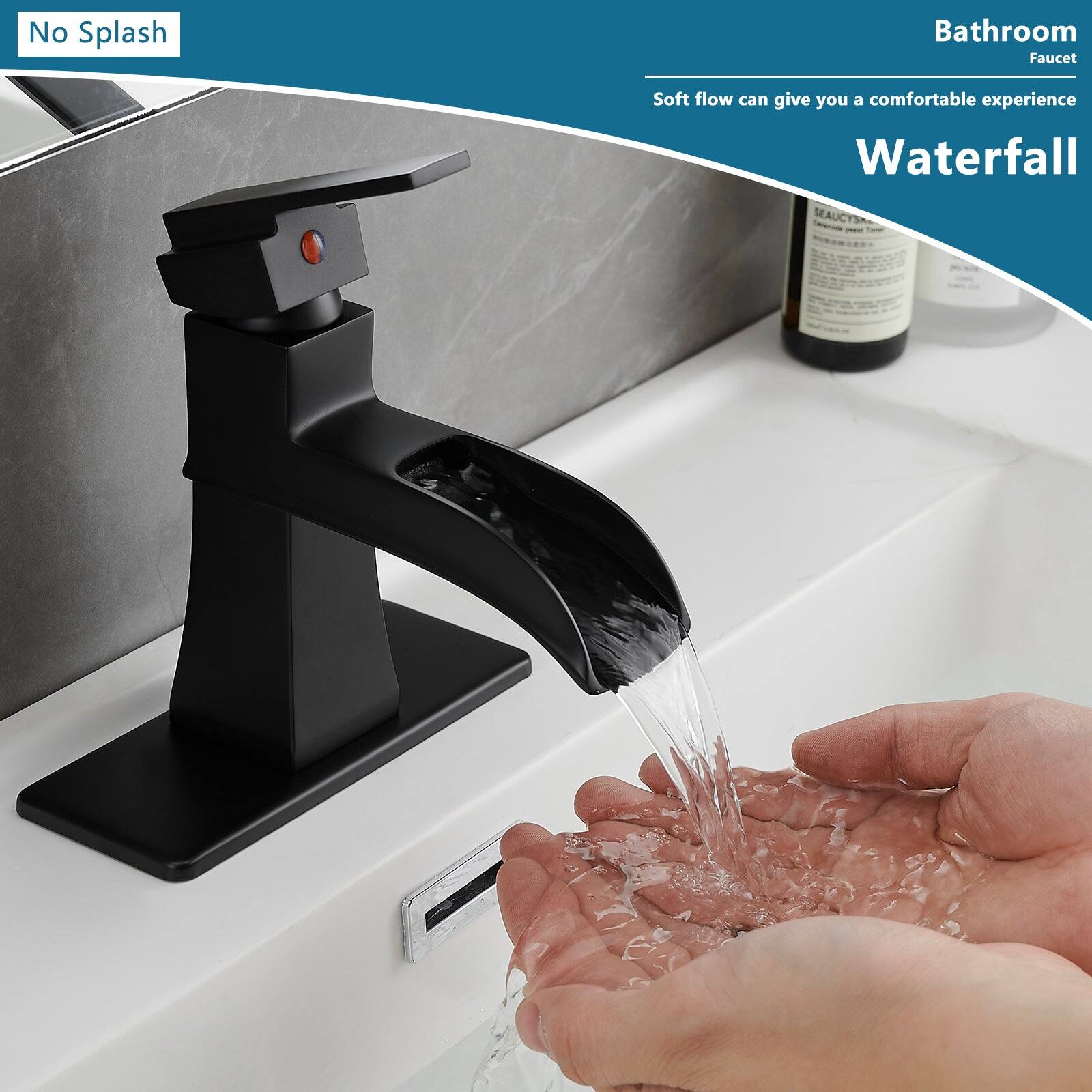 No Splash

Bathroom Faucet

Soft flow can give you a comfortable experience

Waterfall