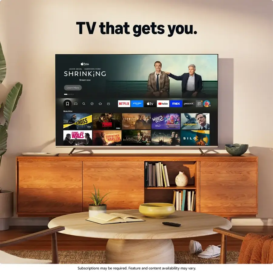 TV that gets you. V+, Netflix, and other streaming services. Learn more.