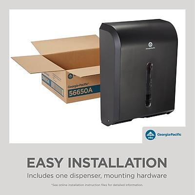AC3A Georgia-Pacific 56650A Georgia-Pacific PRO EASY INSTALLATION  
Includes one dispenser, mounting hardware  
"See online installation instruction files for detailed information."