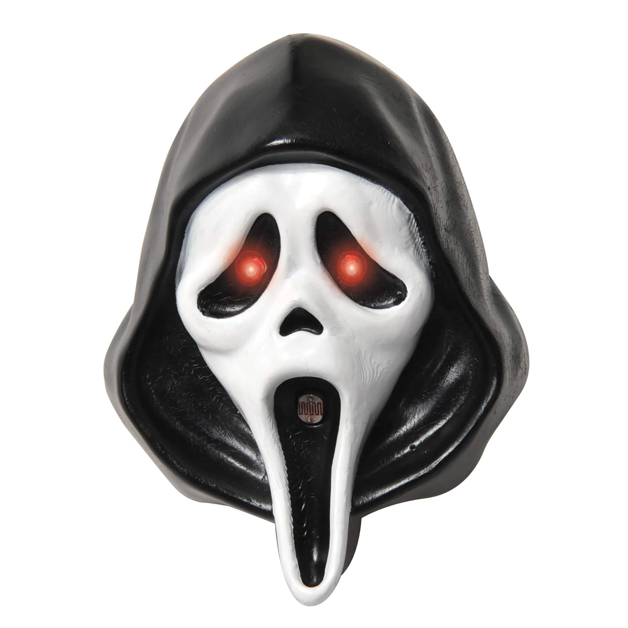 Funworld - Scream Ghost Face Hidden Screamer Halloween Décor - Black