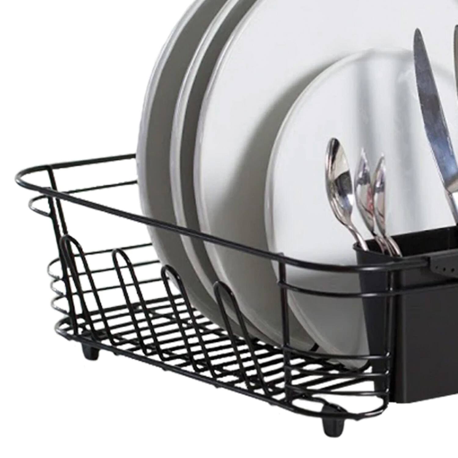 Alt View 2. Better Houseware - Better Houseware 1420/e 2-piece Dish Drainer (black) - black.
