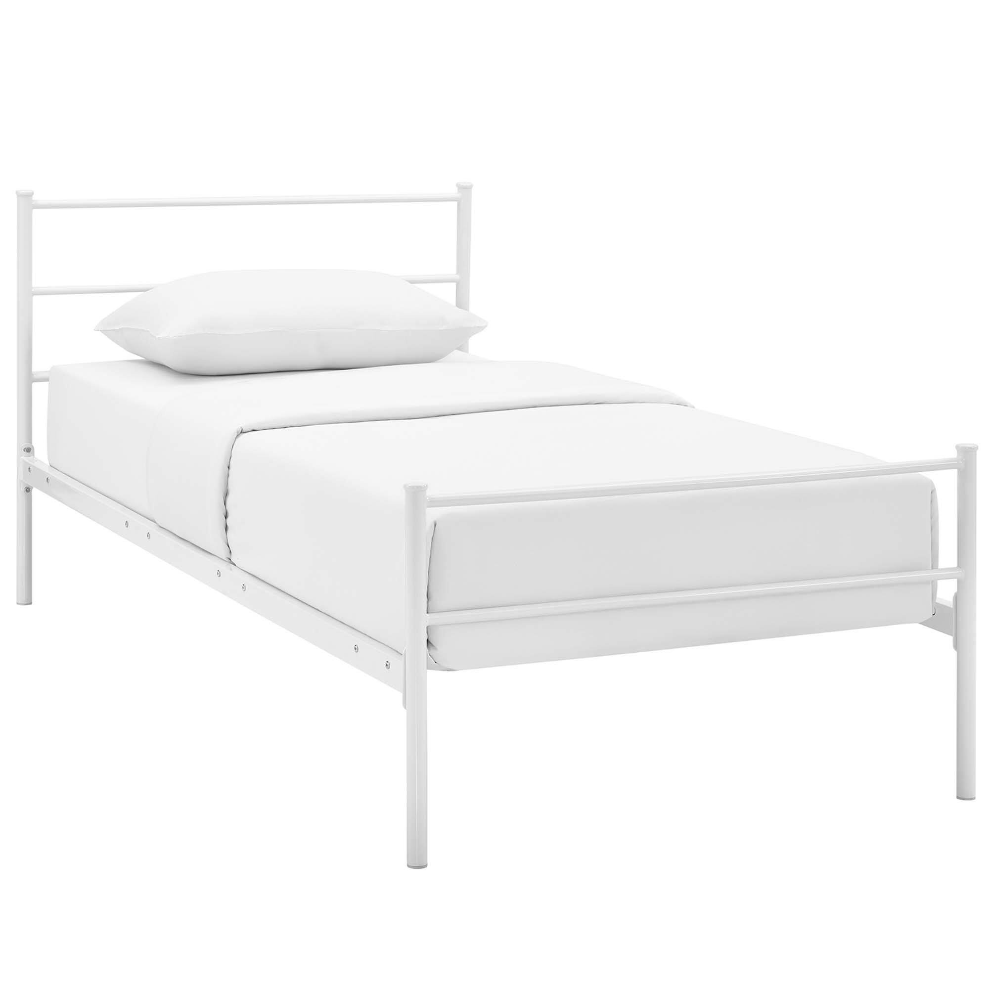 Angle. Modway - Corinne Queen Bed Frame - Gray.