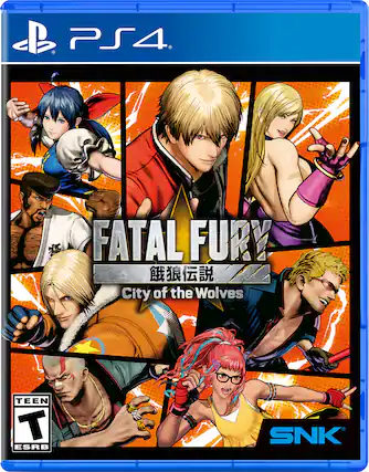 PS4. FATAL FURY City of the Wolves TEEN T ESRB SNK - T (Teen 13+)