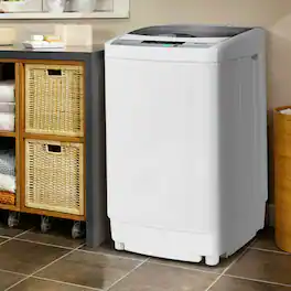 12 lbs Freestanding Portable Mini Automatic Washer with 10 Programs