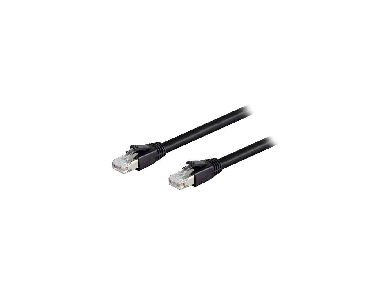 Alt View 1. Nippon Labs - Nippon Labs Cat8 RJ45 0.5FT 40Gbps 2000MHz S/FTP Ethernet Cable (Black).