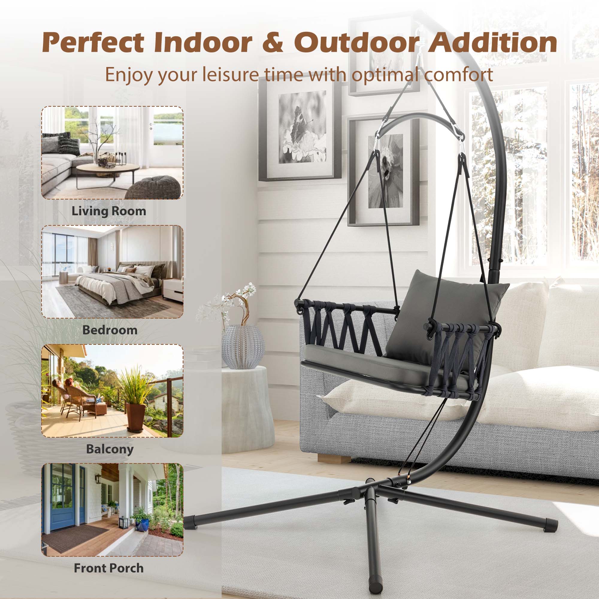 Perfect Indoor & Outdoor Addition
Enjoy your leisure time with optimal comfort
Living Room
Bedroom
Balcony
Front Porch
