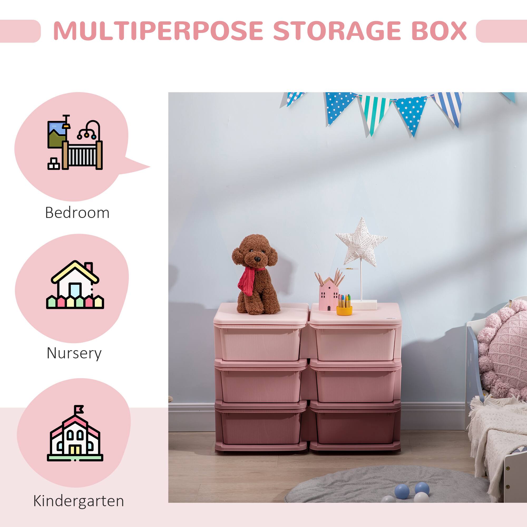 MULTIPERPOSE STORAGE BOX

- Bedroom
- Nursery
- Kindergarten