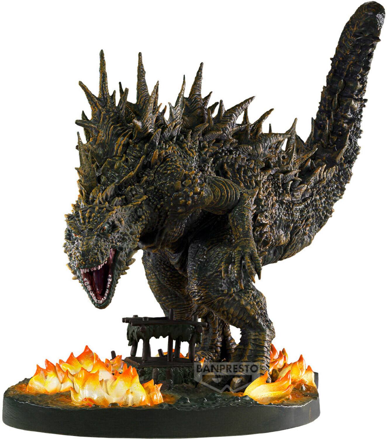 Alt View 1. PopMarket - Banpresto Godzilla Minus One Art Vignette Godzilla 2023 Odo Island Attack Statue   - COLLECTIBLES - Multicolor.