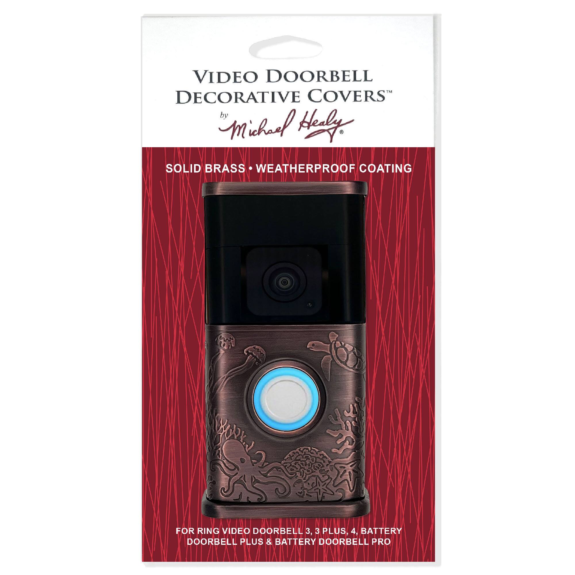 VIDEO DOORBELL DECORATIVE COVERS by Michnal Herly

SOLID BRASS WEATHERPROOF COATING FOR RING VIDEO DOORBELL 3, 3 PLUS, 4, BATTERY DOORBELL PLUS & BATTERY DOORBELL PRO