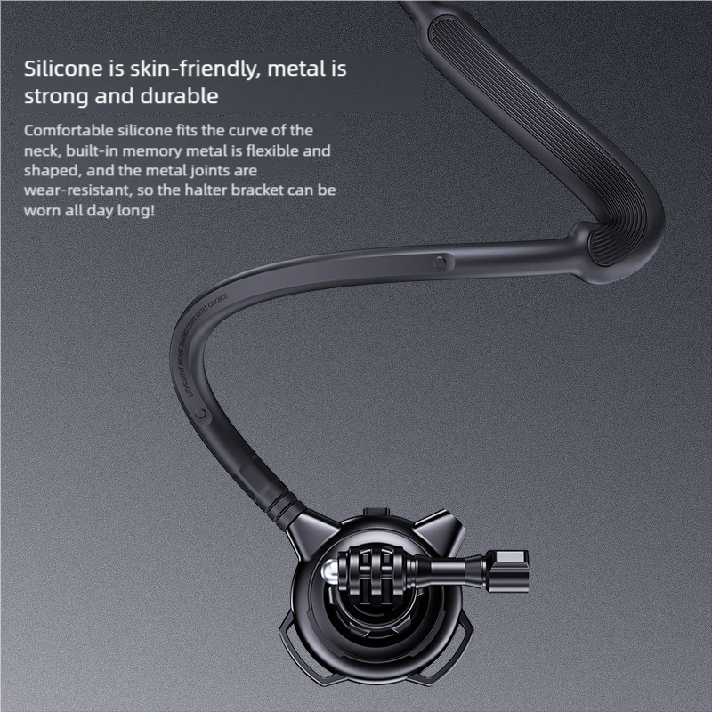 Silicone is skin-friendly, metal is strong and durable

Comfortable silicone fits the curve of the neck, built-in memory metal is flexible and shaped, and the metal joints are wear-resistant, so the halter bracket can be worn all day long!