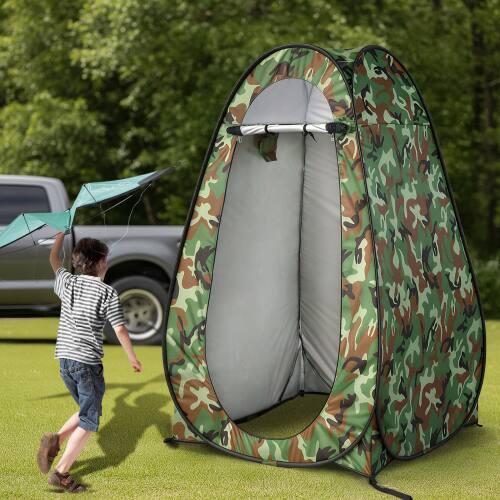 Alt View 8. Winado - 6 FT Camping Pop Up Tent Instant Portable Shower Dressing Fitting Tent Privacy Toilet, Changing Room for Outdoor Camping - Camouflage.