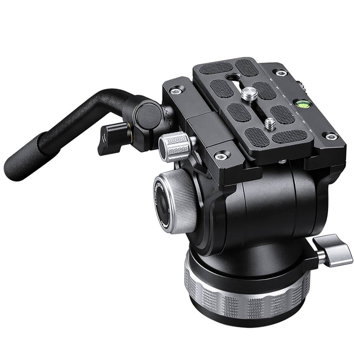 Front. Leofoto - Leofoto BV-15 Fluid Video Head with Knob Clamp.