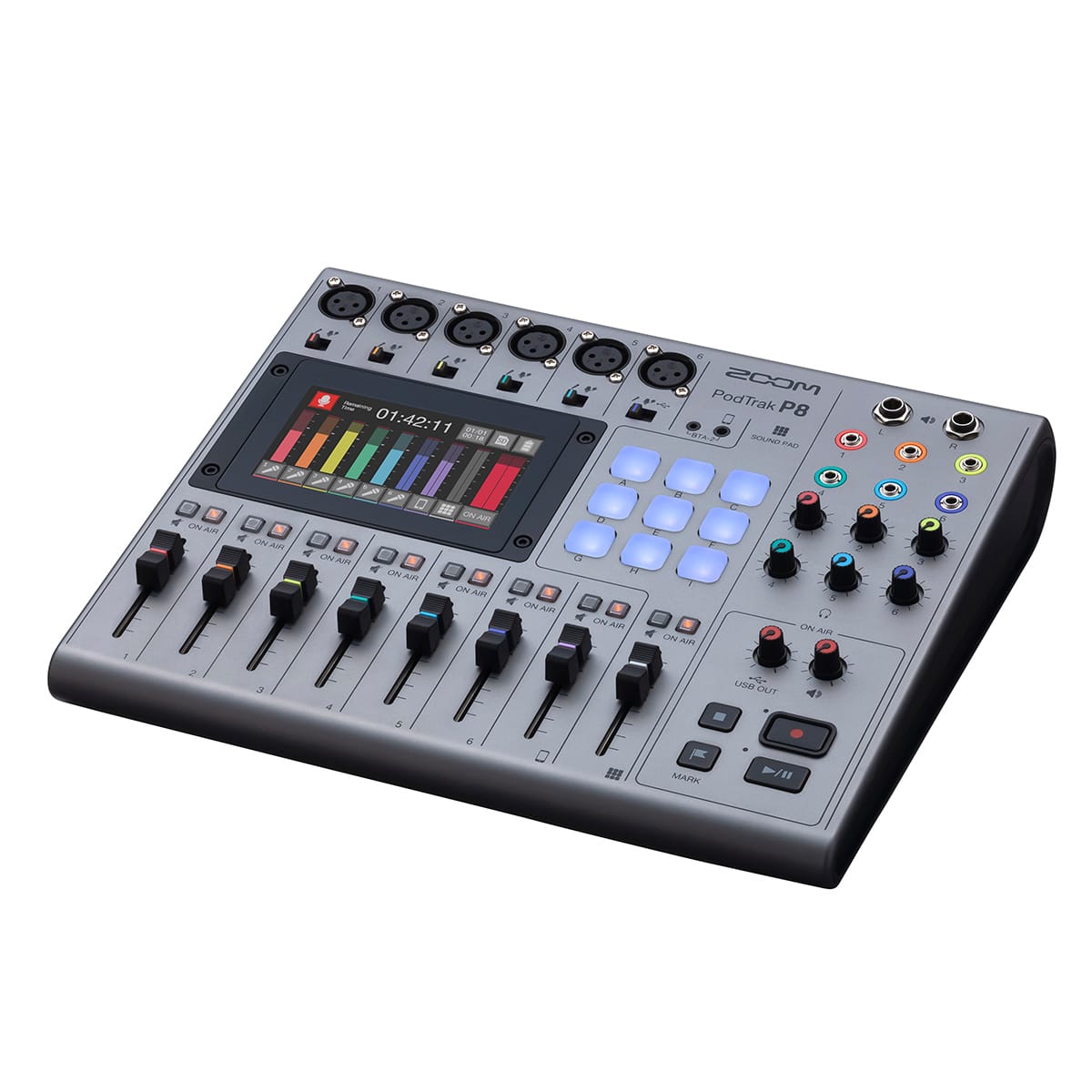 Zoom - PodTrak P8 Podcast Recorder - Black
