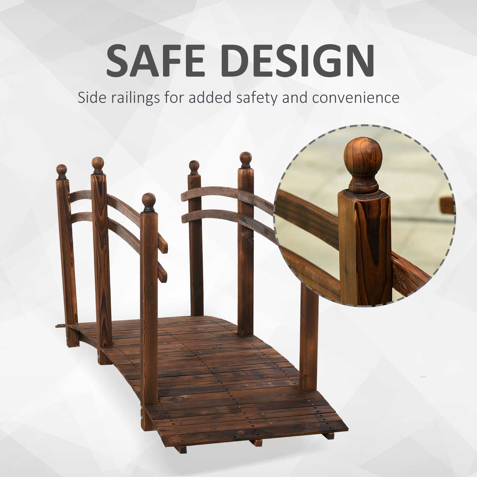 SAFE DESIGN  
Side railings for added safety and convenience