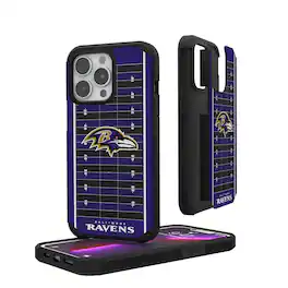 Keyscaper - NFL - Baltimore Ravens iPhone Rugged Field Design Case - 15 Pro Max - Multicolor