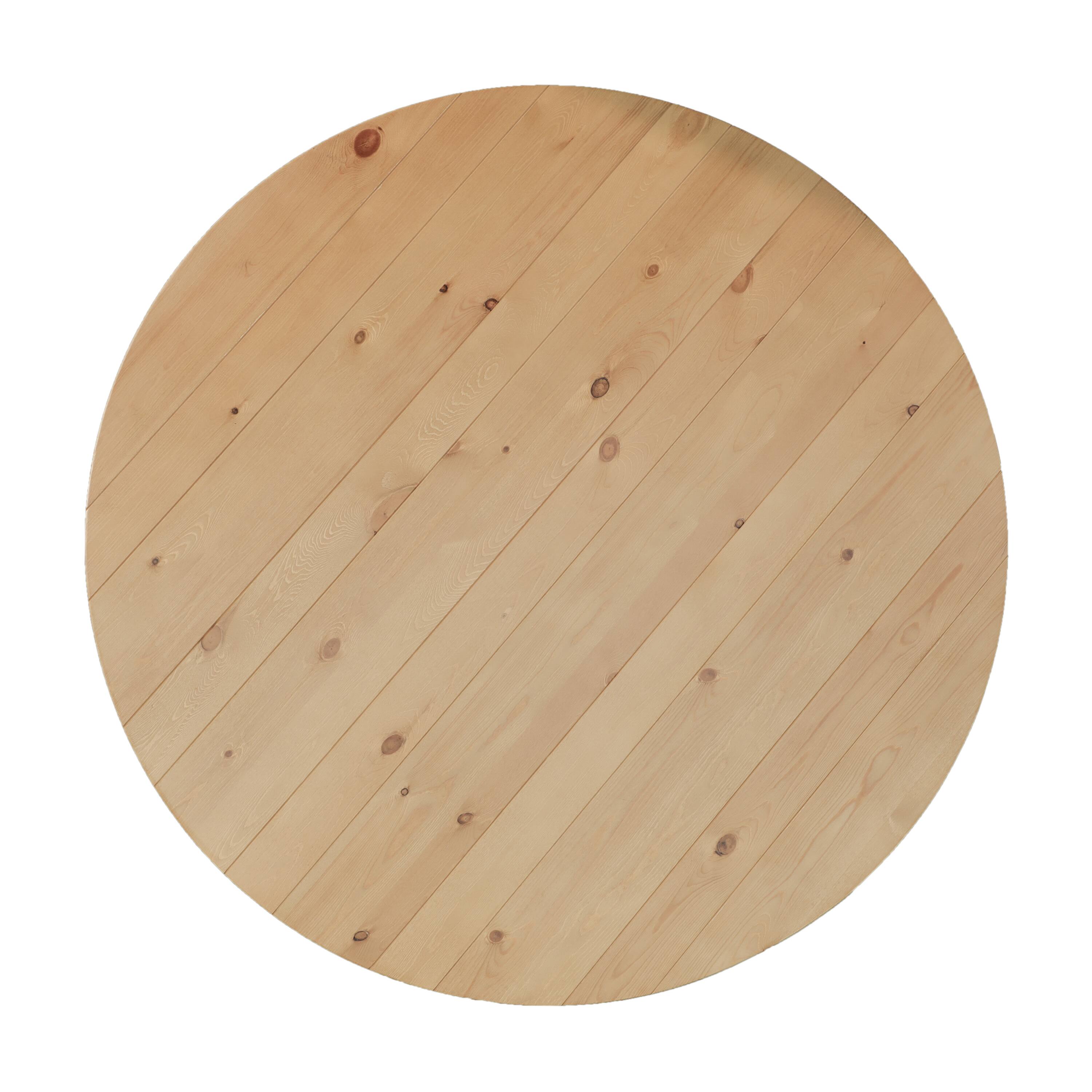 Alt View 1. Flash Furniture - HERCULES 60" Round Light Natural Commercial Farmhouse Folding Table, Antique Rustic Solid Pine Dining Room Table with Fo - Natural.