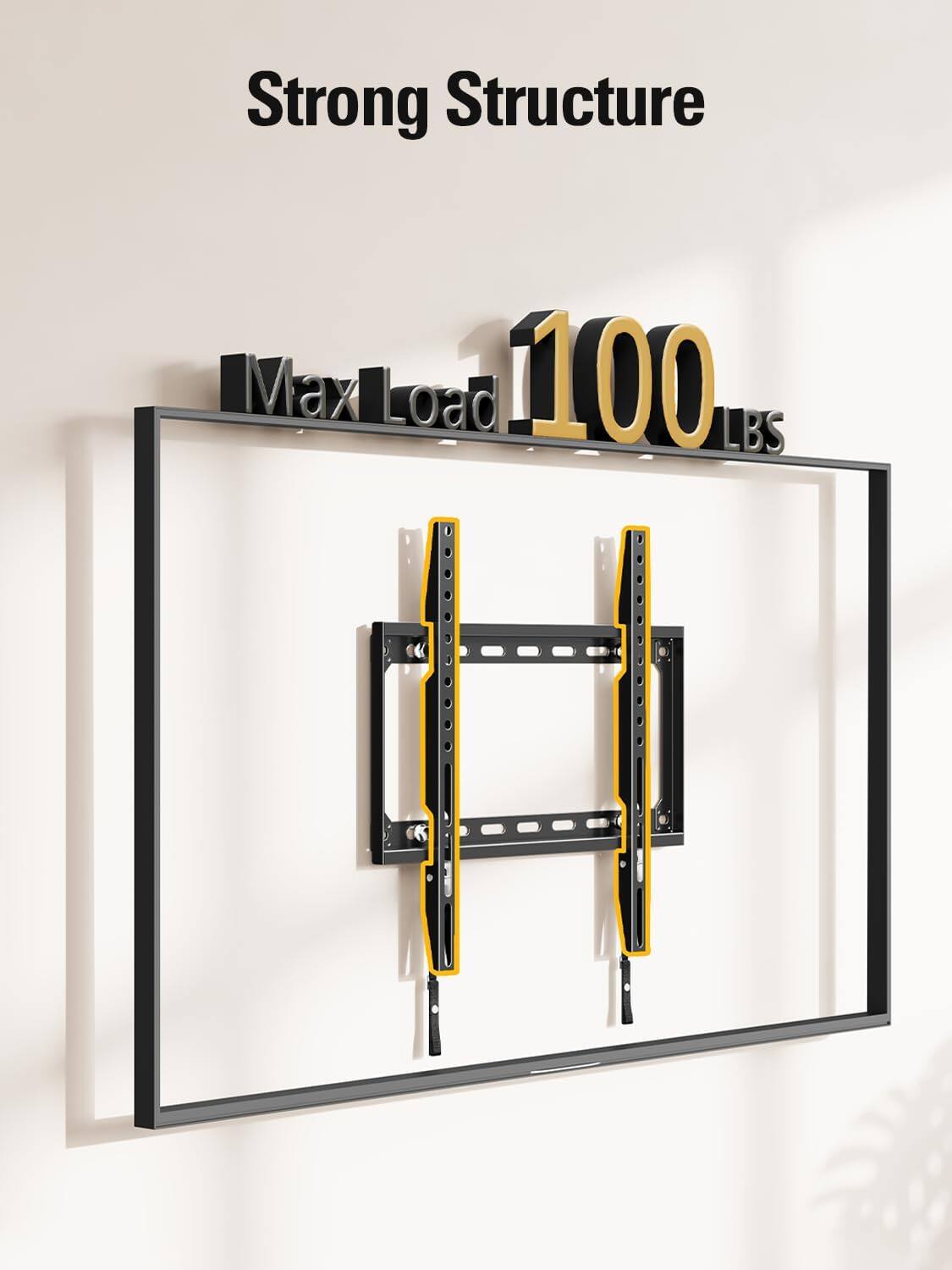 Strong Structure  
Max Load 100 LBS