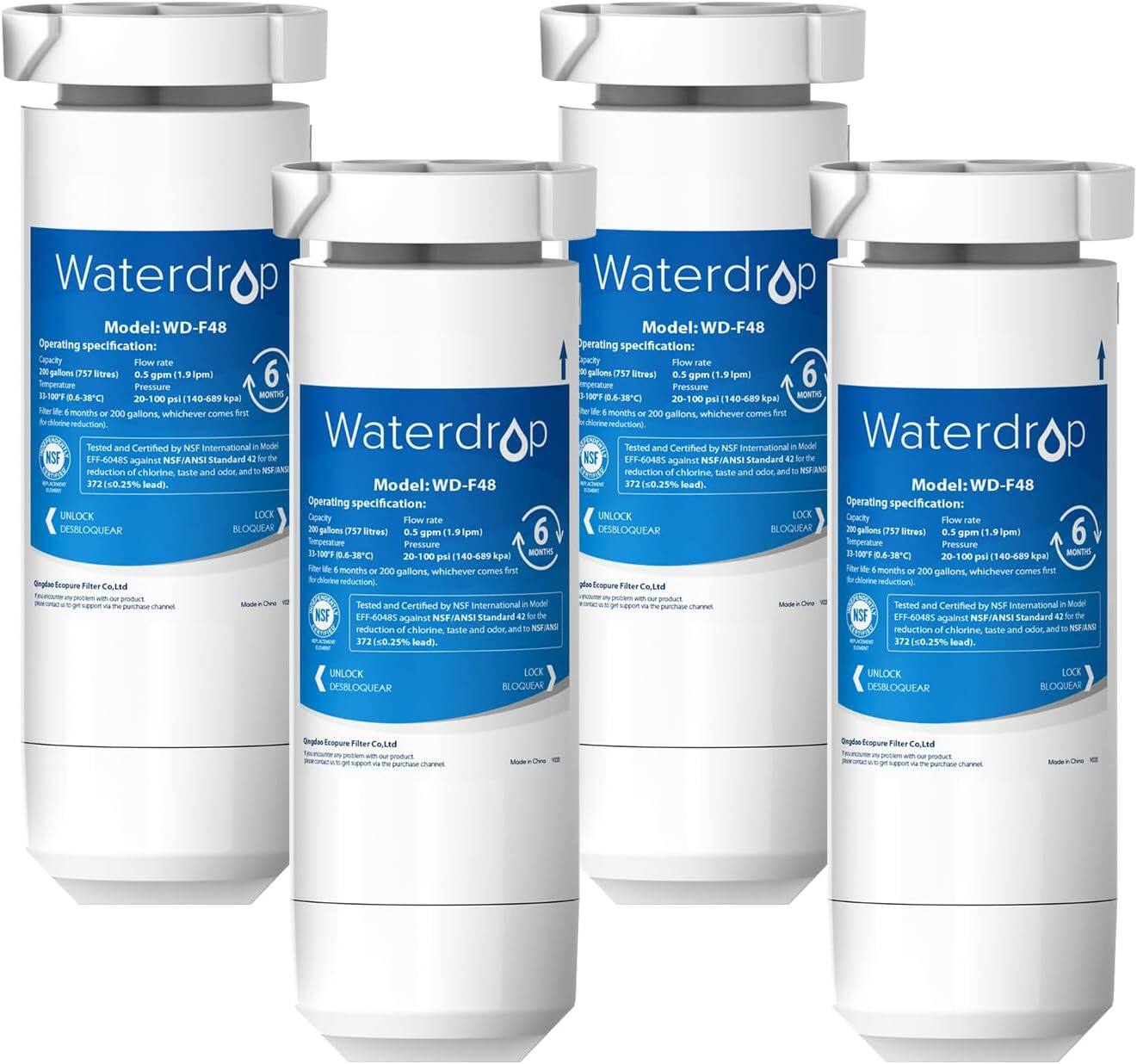 Waterdrop Model: WD-F48
Operating specification:
Flow rate: 0.5 gpm (1.9 lpm)
Pressure: 0.5 psi (3.49 kpa)
Temperature: 13.0-38.0°C
Flow rate: 0.5 gpm (1.9 lpm)
Pressure: 0.5 psi (3.49 kpa)
Temperature: 13.0-38.0°C

Waterdrop Model: WD-F48
Operating specification:
Flow rate: 0.5 gpm (1.9 lpm)
Pressure: 0.5 psi (3.49 kpa)
Temperature: 13.0-38.0°C
Flow rate: 0.5 gpm (1.9 lpm)
Pressure: 0.5 psi (3.49 kpa)
Temperature: 13.0-38.0°C

Waterdrop Model: WD-F48
Operating specification:
Flow rate: 0.5 gpm (1.9 lpm)
Pressure: 0.5 psi (3.49 kpa)
Temperature: 13.0-38.0°C
Flow rate: 0.5 gpm (1.9 lpm)
Pressure: 0.5 psi (3.49 kpa)
Temperature: 13.0-38.0°C

UNLOCK BLOQUEAR
UNLOCK BLOQUEAR

Waterdrop Model: WD-F48
Operating specification:
Flow rate: 0.5 gpm (1.9 lpm)
Pressure: 0.5 psi (3.49 kpa)
Temperature: 13.0-38.0°C
Flow rate: 0.5 gpm (1.9 lpm)
Pressure: 0.5 psi (3.49 kpa)
Temperature: 13.0-38.0°C

Waterdrop Model: WD-F48
Operating specification:
Flow rate: 0.5 gpm (1.9 lpm)
Pressure