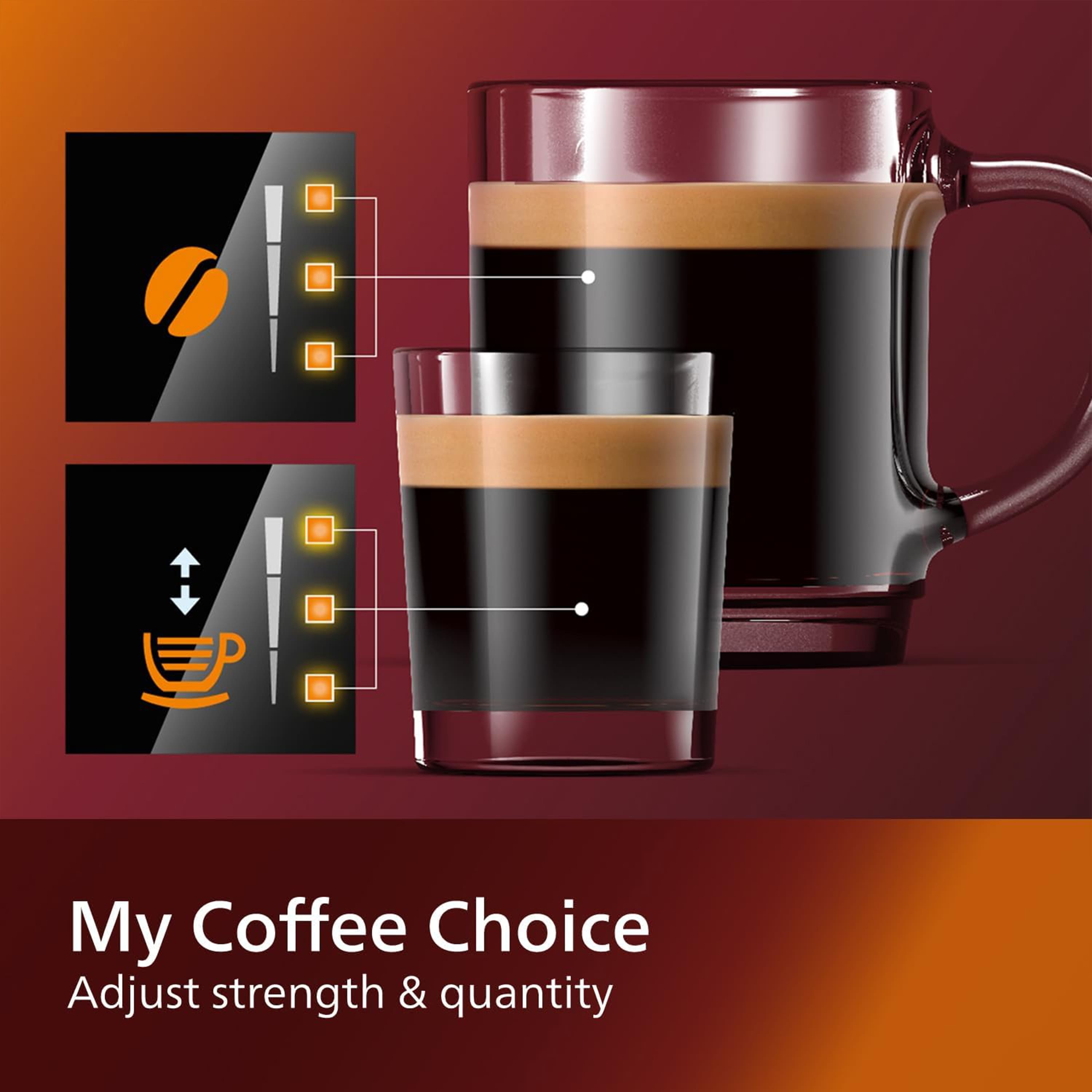 My Coffee Choice Adjust strength & quantity