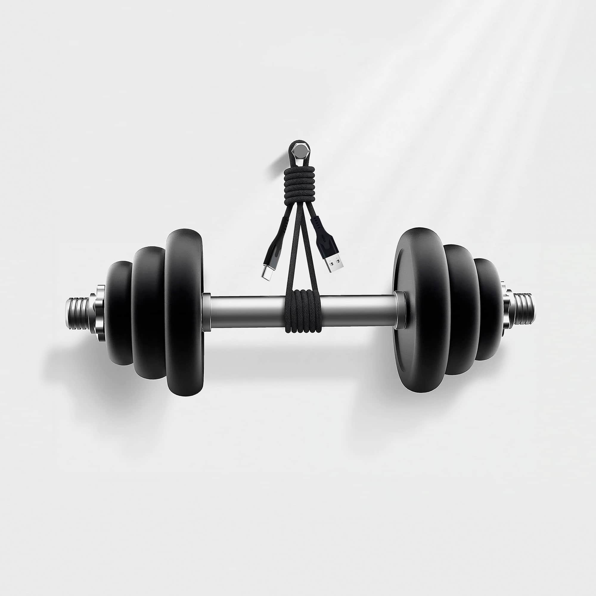 Alt View 17. STATIK - MagStack 6 Foot USB-A to USB-C Magnetic Charging Cable - Black.