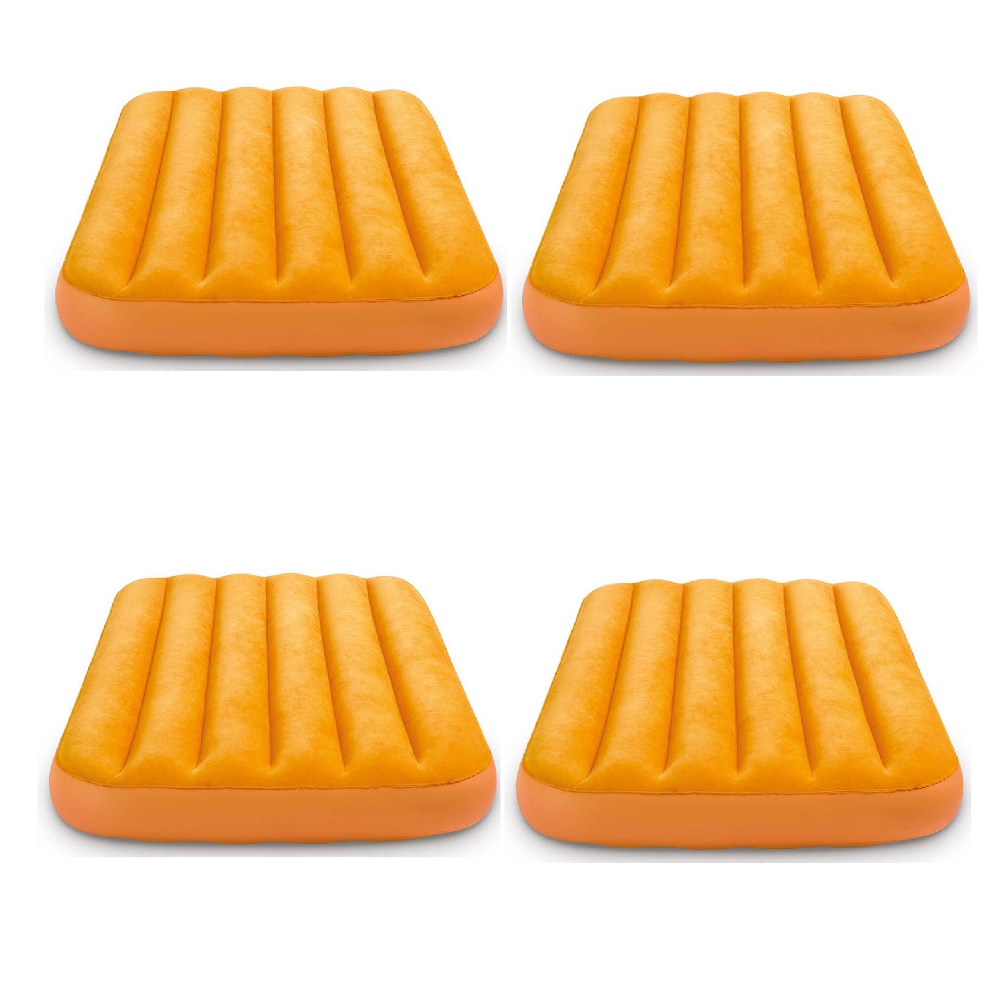 Alt View 4. Intex - Intex Cozy Kidz Bright & Fun-Colored Inflatable Air Bed w/ Carry Bag (4 Pack) - Blue or orange.