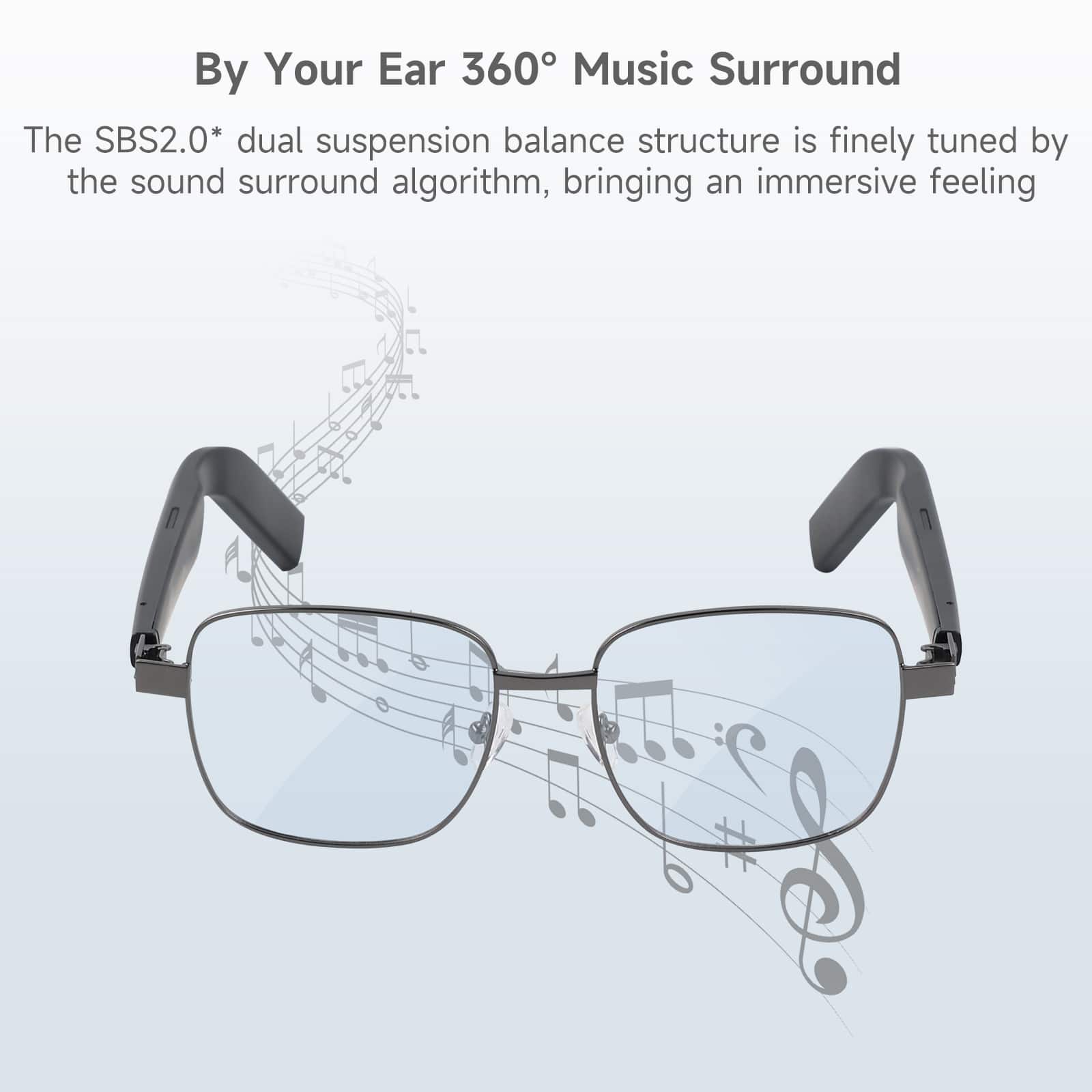By Your Ear 360 Music Surround: The SBS2.0* dual suspension balance structure is finely tuned by the sound surround algorithm, bringing an immersive feeling.