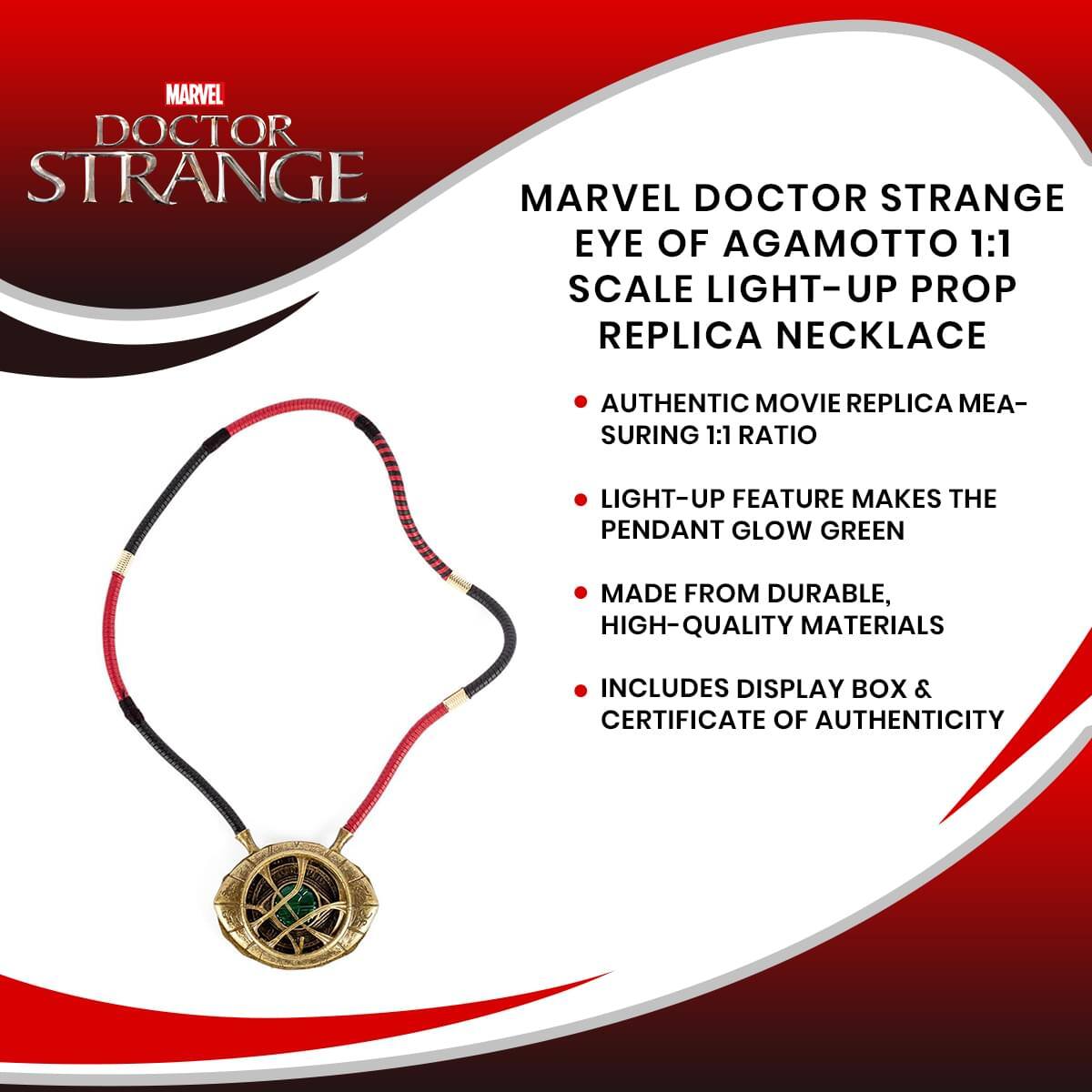 Marvel Doctor Strange Eye of Agamotto 1:1 Scale Light Up Prop