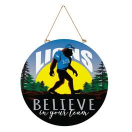 Evergreen Enterprises - Detroit Lions 18" Bigfoot "Believe in Yourself" Team Logo Wood Round Door Sign - Multicolor