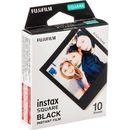 FUJIFILM SQUARE instax SQUARE R 2023.04 9 6855 PRODUCT NO BLACK FUJIFILM FRAME PROTECT FROM X-HAY  
instax SQUARE R BLACK  
FILM INSTANT 10 Sheets