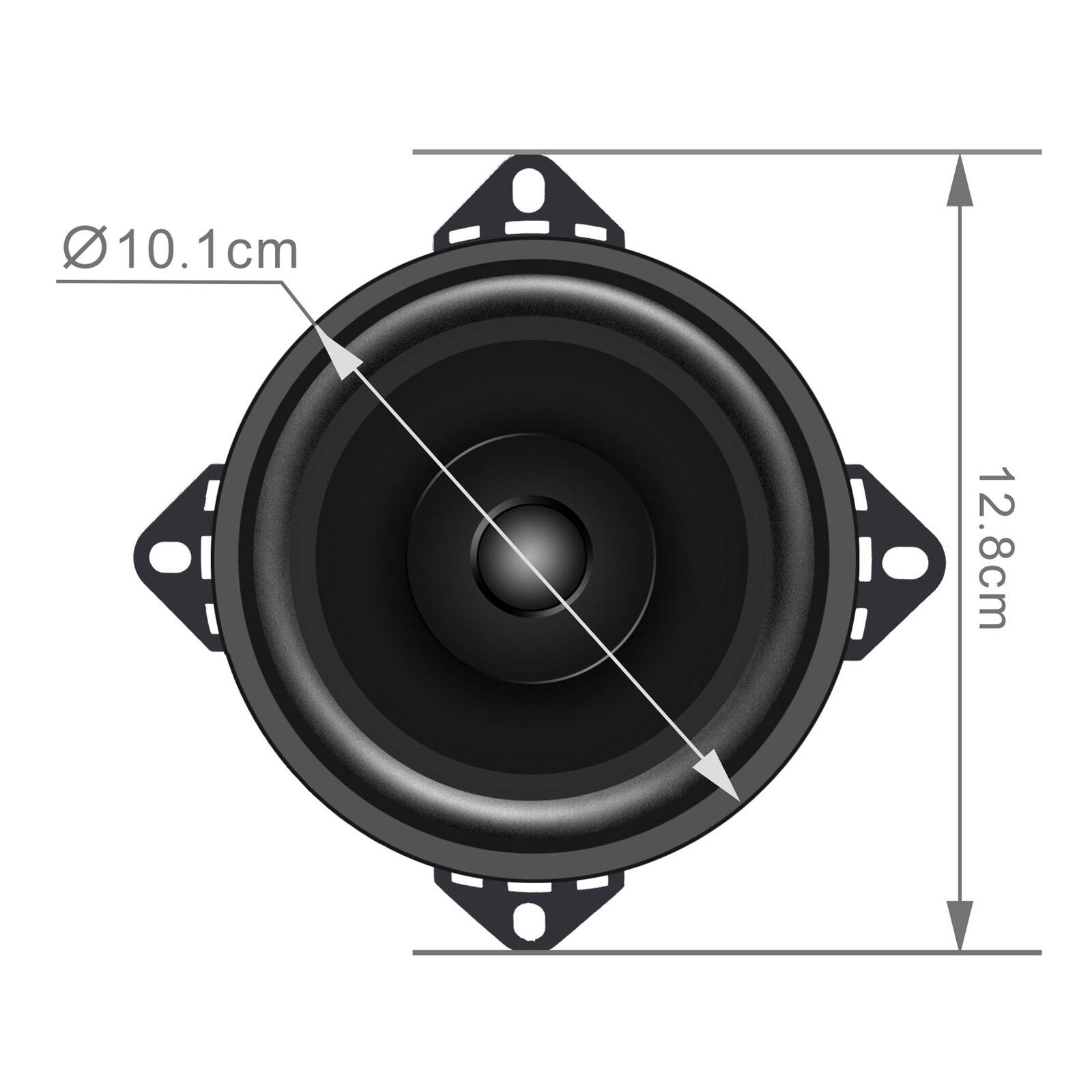 10.1 cm  
12.8 cm