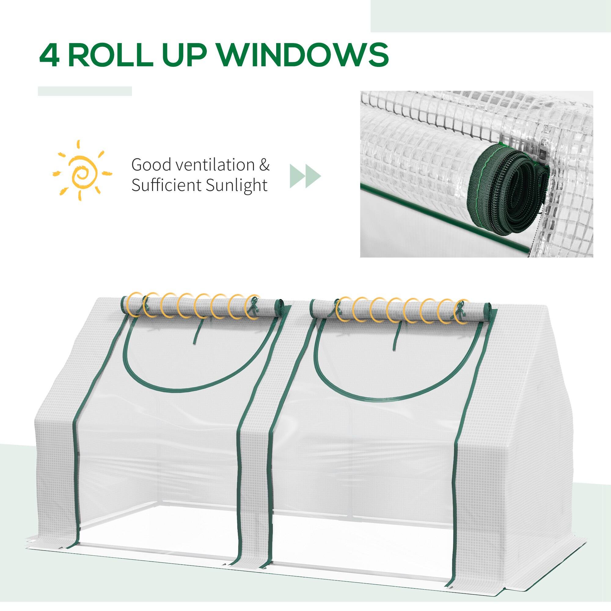 4 ROLL UP WINDOWS
Good ventilation & Sufficient Sunlight