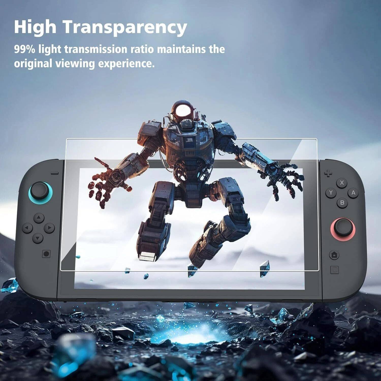 High Transparency  
99% light transmission ratio maintains the original viewing experience.